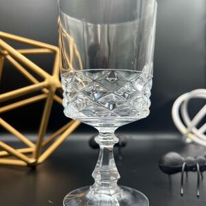 Vintage Crystal Wine Glass